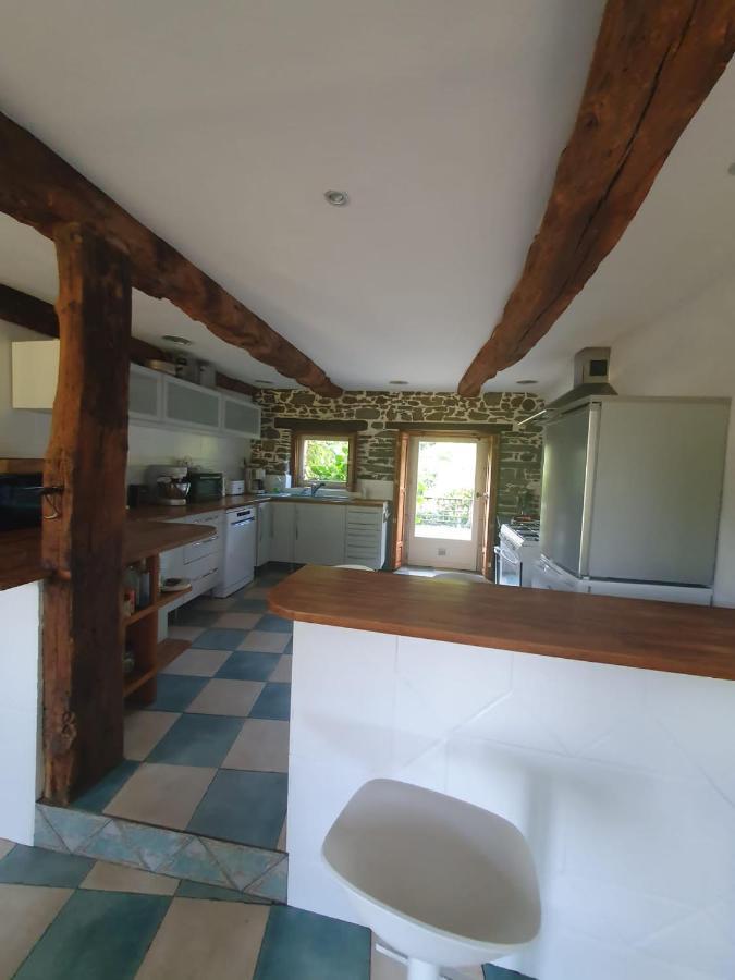 Maison En Pierre Dans Son Nid De Verdure Roz-Landrieux Exteriér fotografie